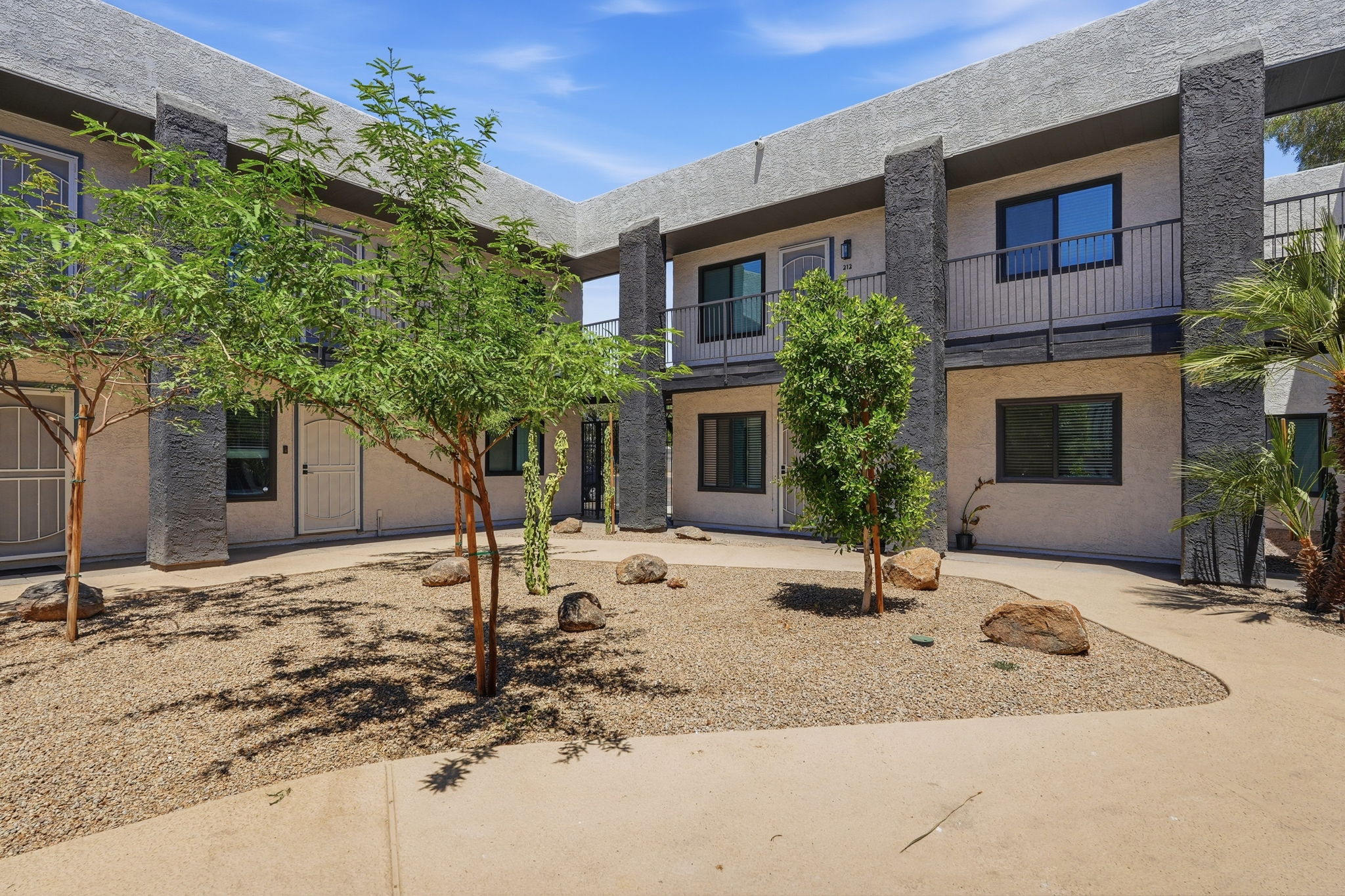 Shared outdoor space at 3738 East McDowell Road.